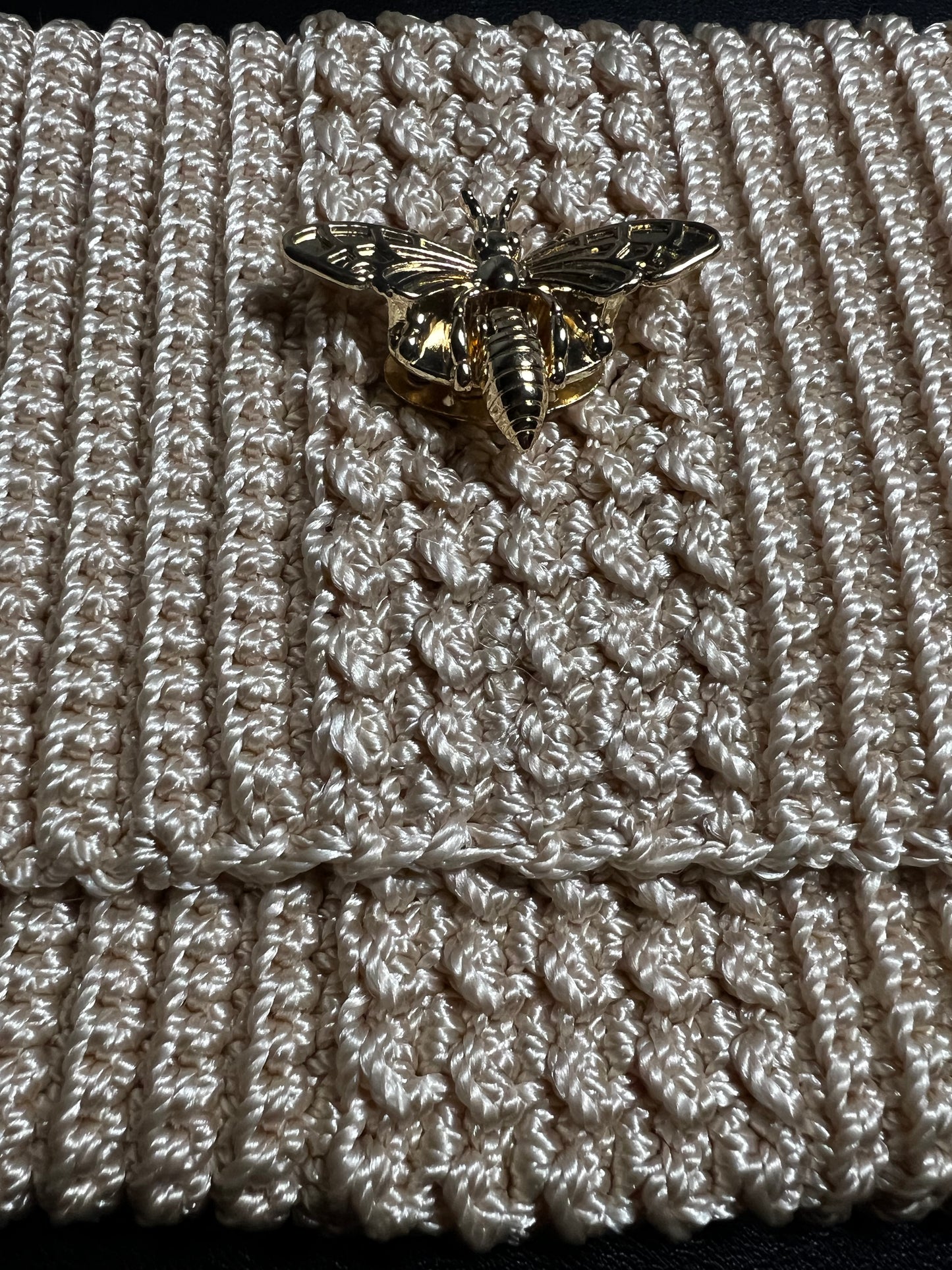 Butterfly Locket Wallet Beige