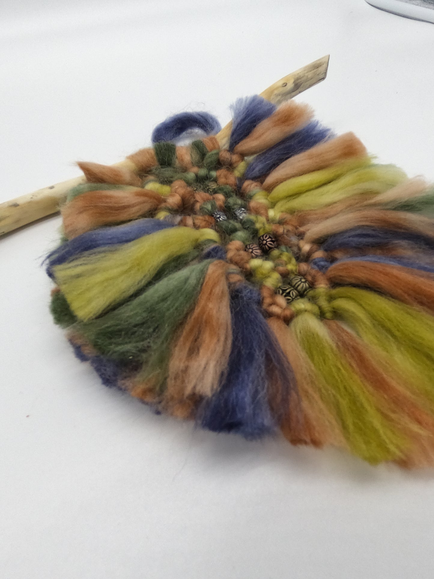 Feathered Tree Branch Decoration