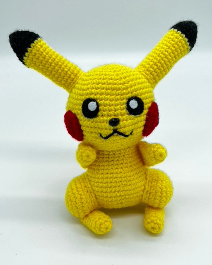 Pikachu Pokemon - Knitted Amigurumi