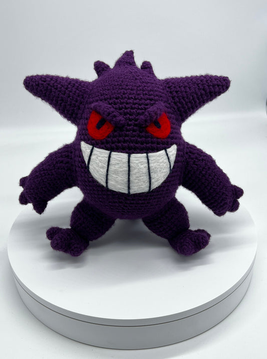 Gengar Pokemon Amigurumi - Perhandmade