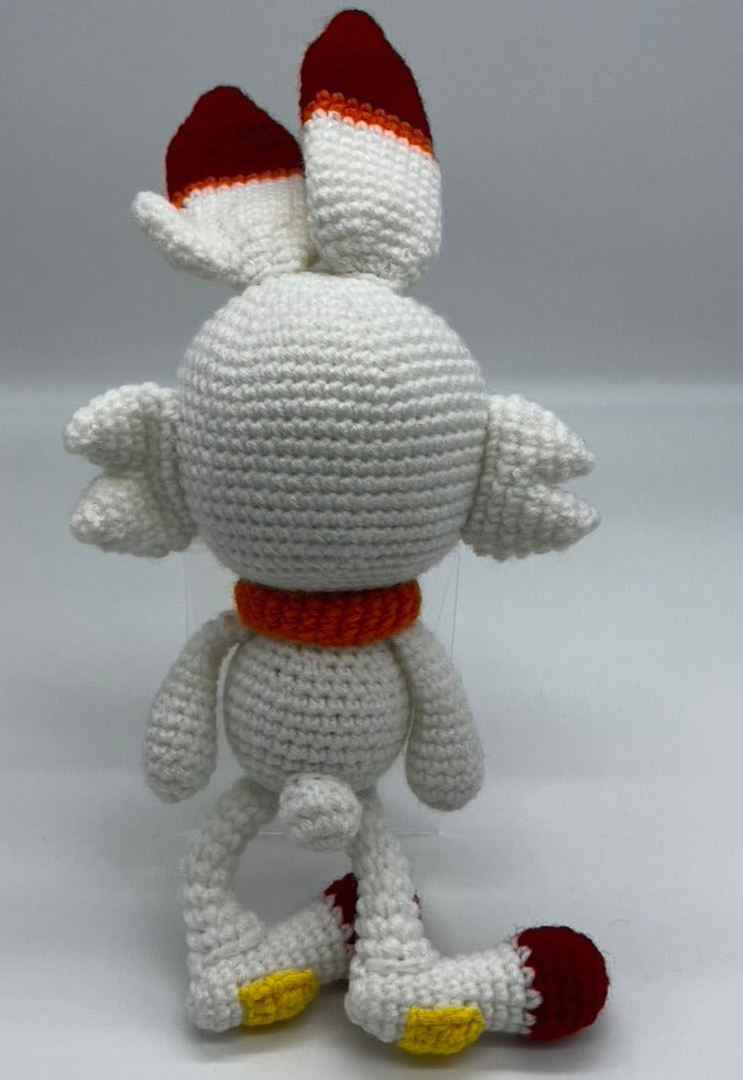 Scorbunny Pokemon - Knitted Amigurumi