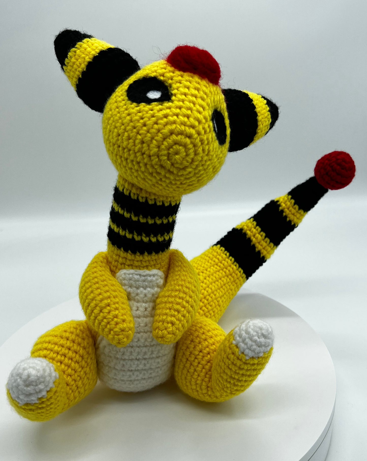 Ampharos Pokemon Knitted Amigurumi