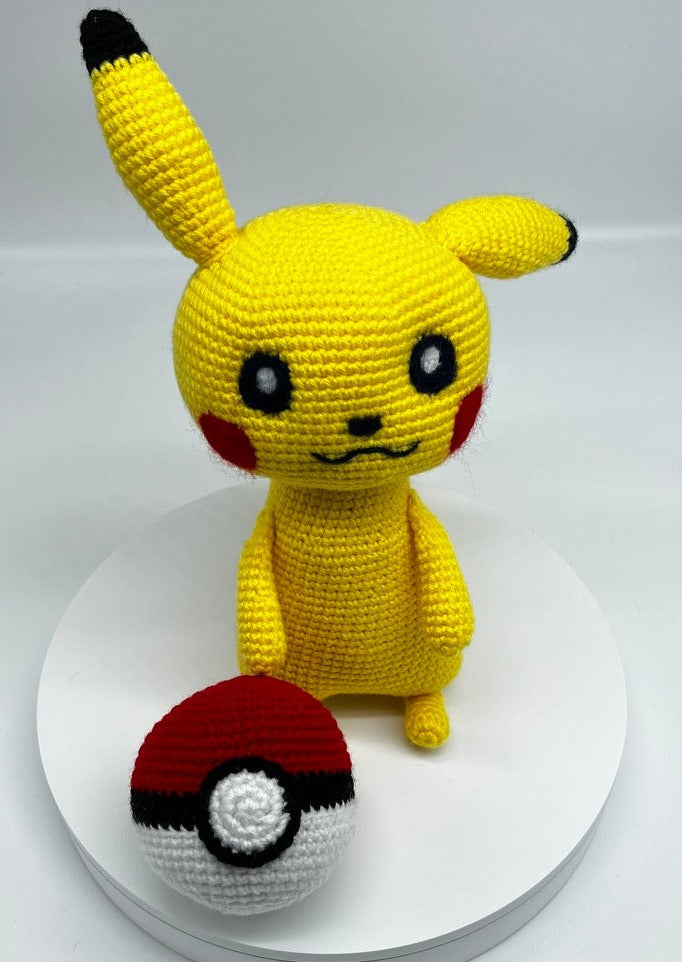 Pikachu Pokemon Knitted Amigurumi