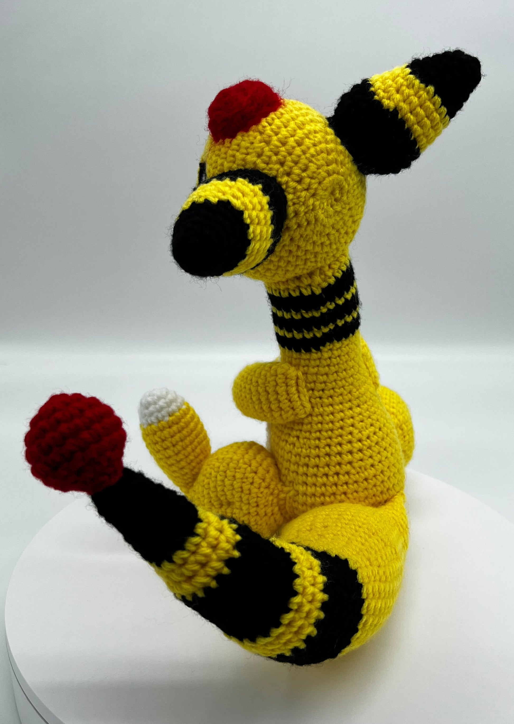 Ampharos Pokemon Knitted Amigurumi