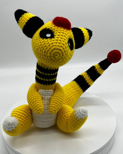 Ampharos Pokemon Knitted Amigurumi