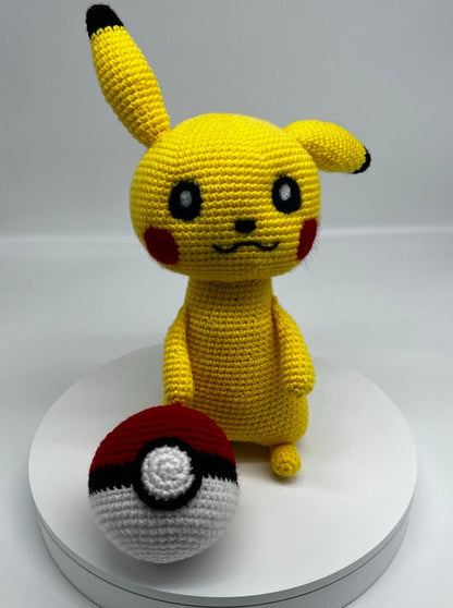 Pikachu Pokemon Knitted Amigurumi