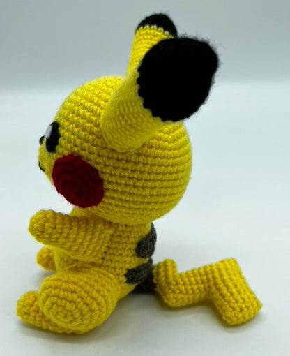 Pikachu Pokemon - Knitted Amigurumi