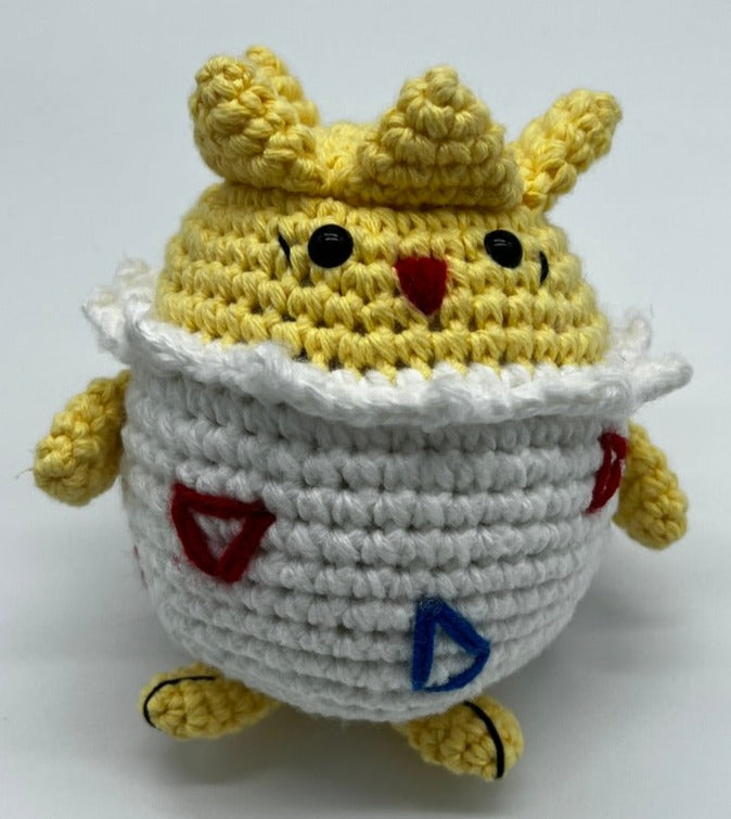 Togepi Pokemon - Knitted Amigurumi