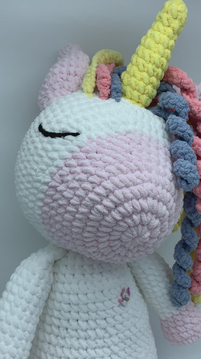 Curly Unicorn Stuffed Animal