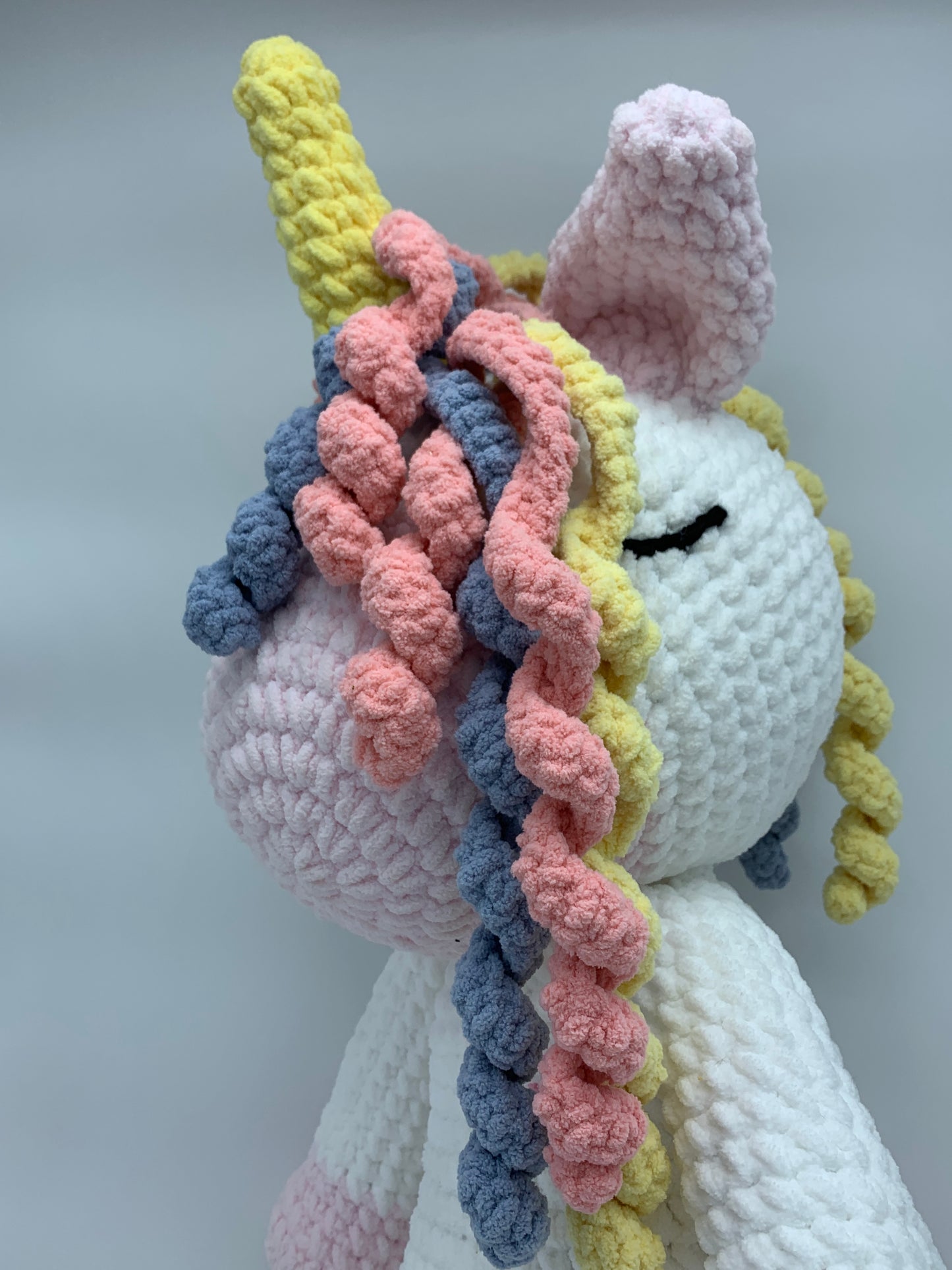 Curly Unicorn Stuffed Animal