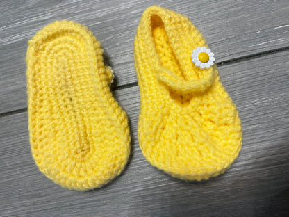 Yellow Daisy Baby Dress Set