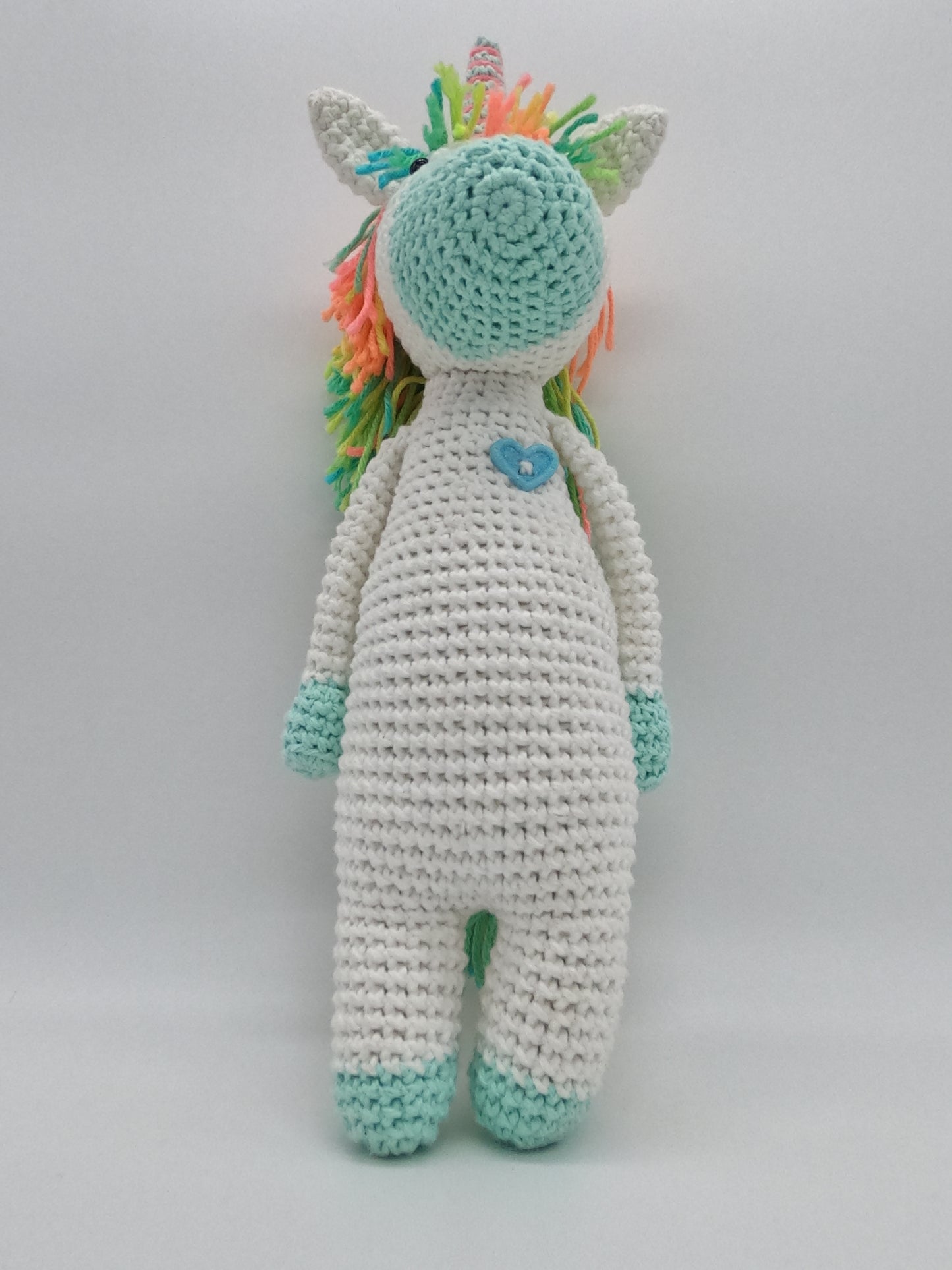 Neon Unicorn Stuffed Animal