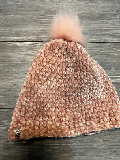 Pink Velvet Beanie