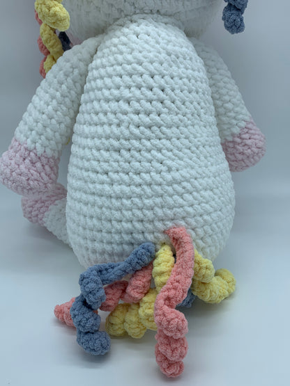 Curly Unicorn Stuffed Animal