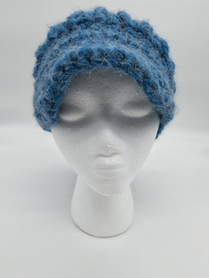 Blue Visor Beanie Womens