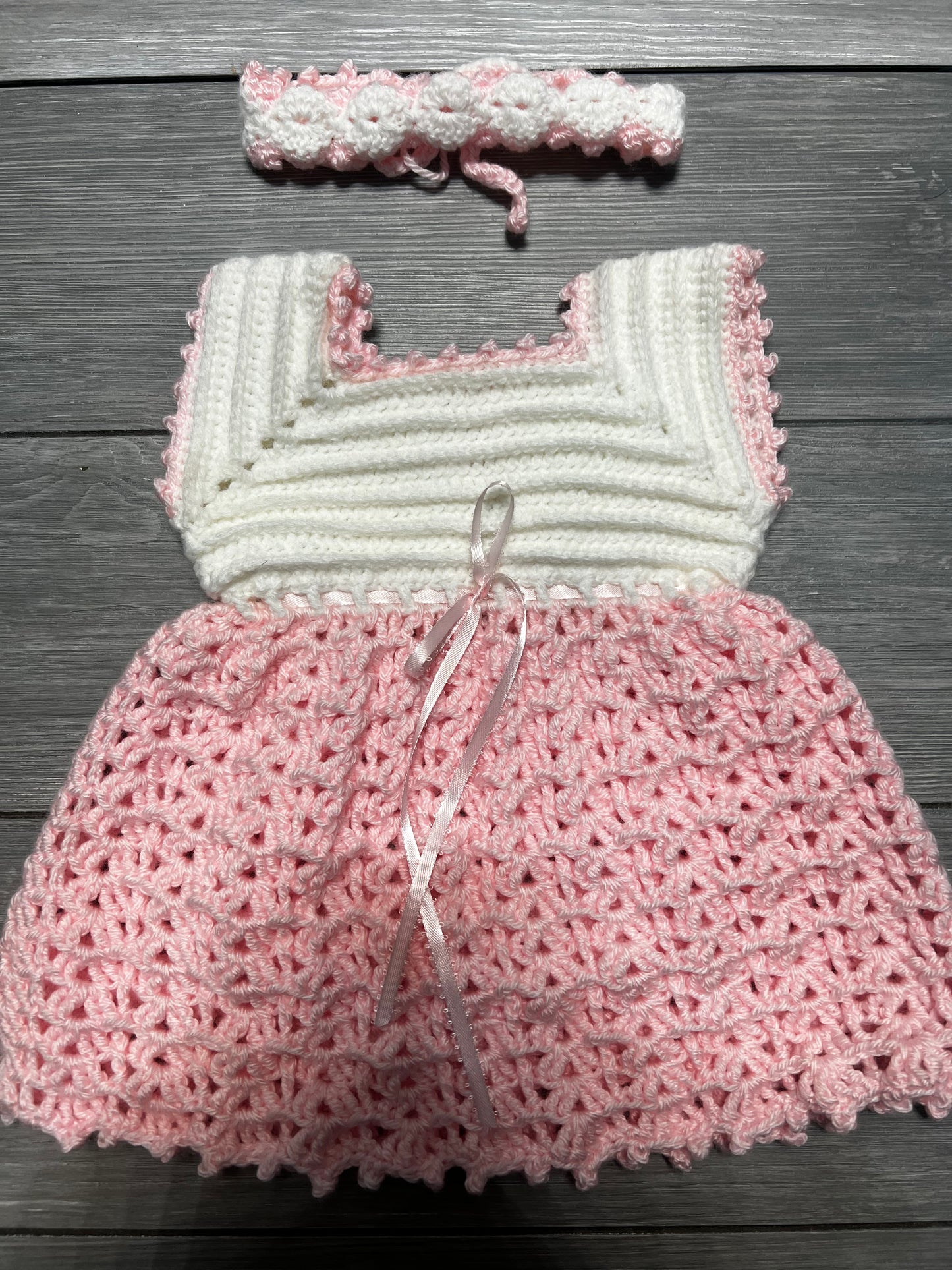 Baby Pink Dress & Headband