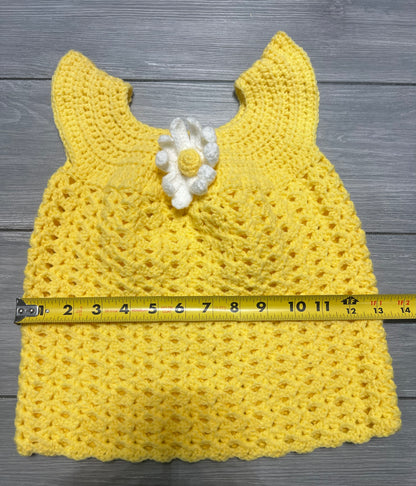 Yellow Daisy Baby Dress Set