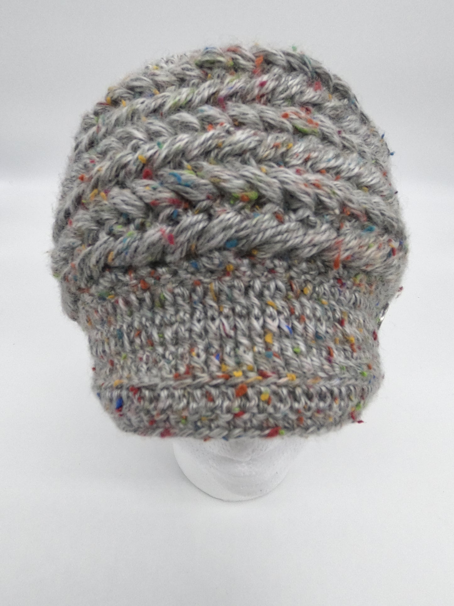 Gray Visor Beanie Womens