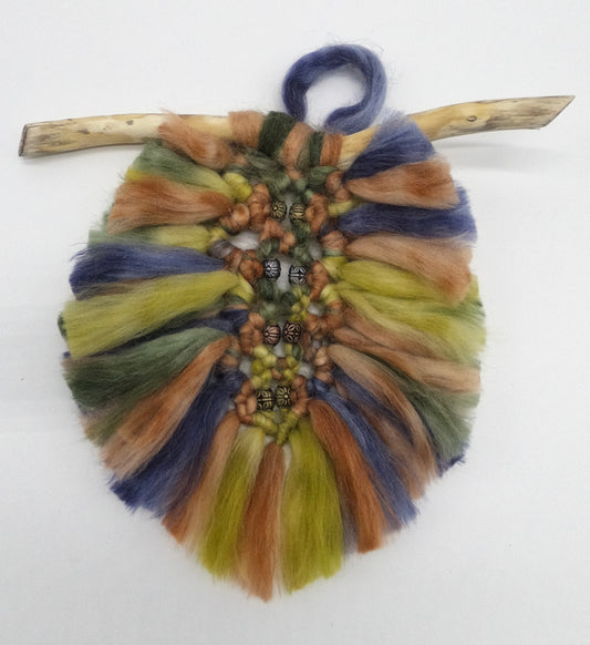 Feathered Tree Branch Decoration