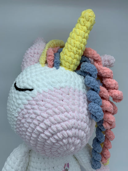 Curly Unicorn Stuffed Animal