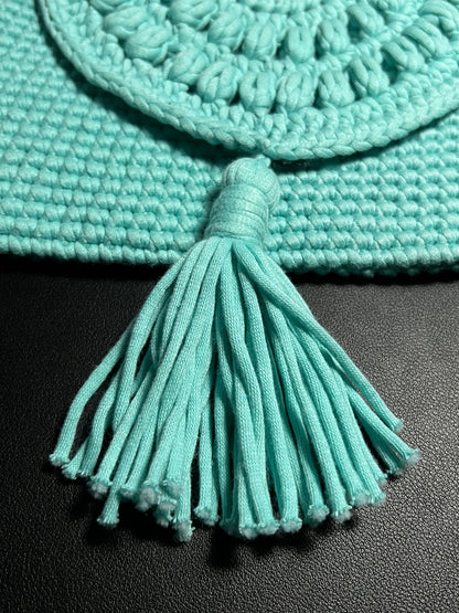 Teal Fringe Wallet