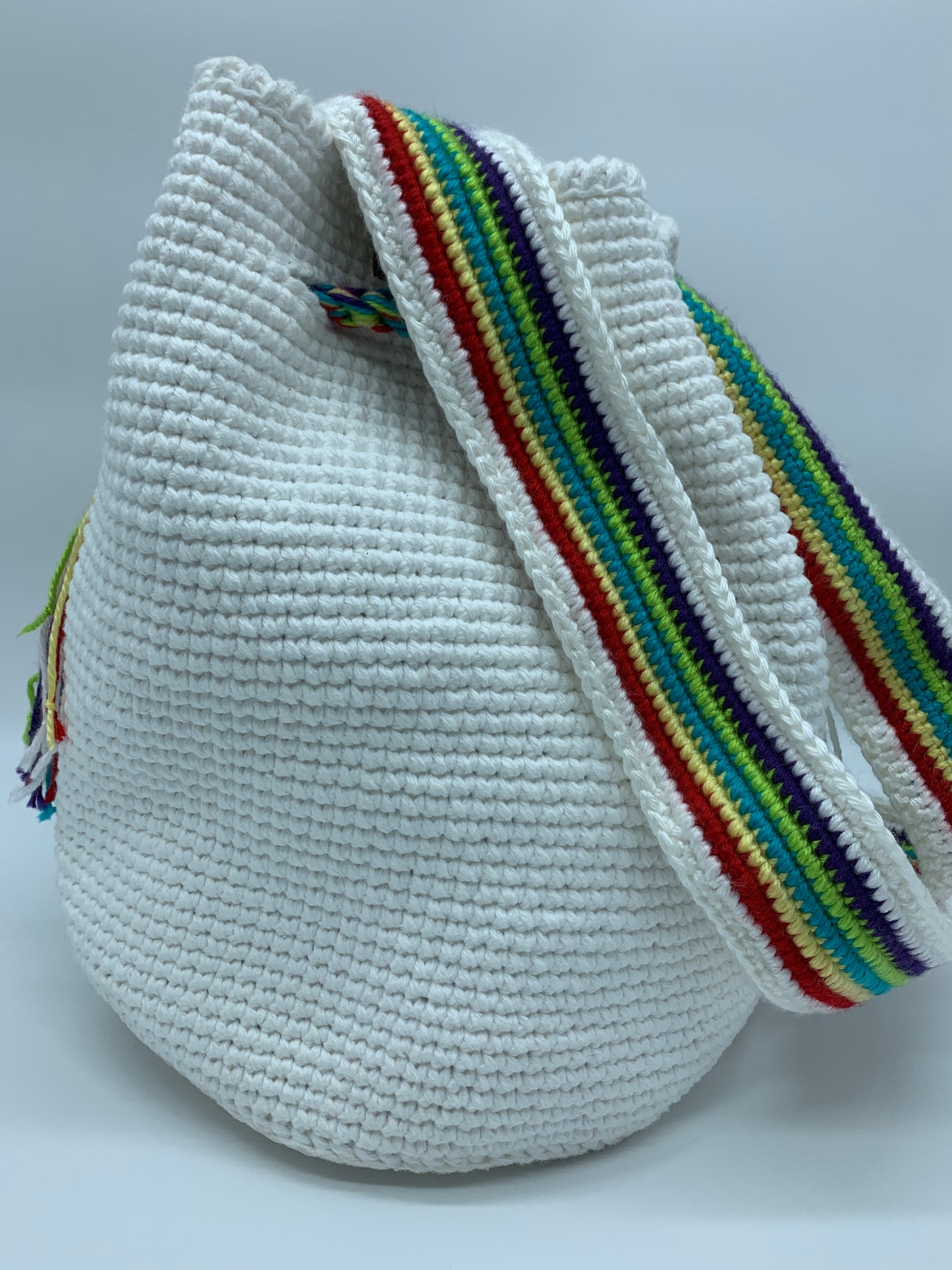 White & Rainbow Backpack