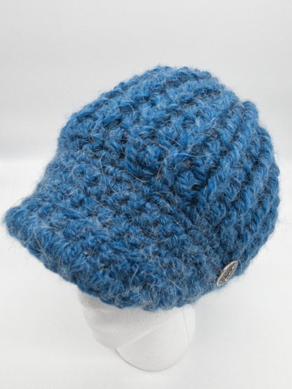 Blue Visor Beanie Womens