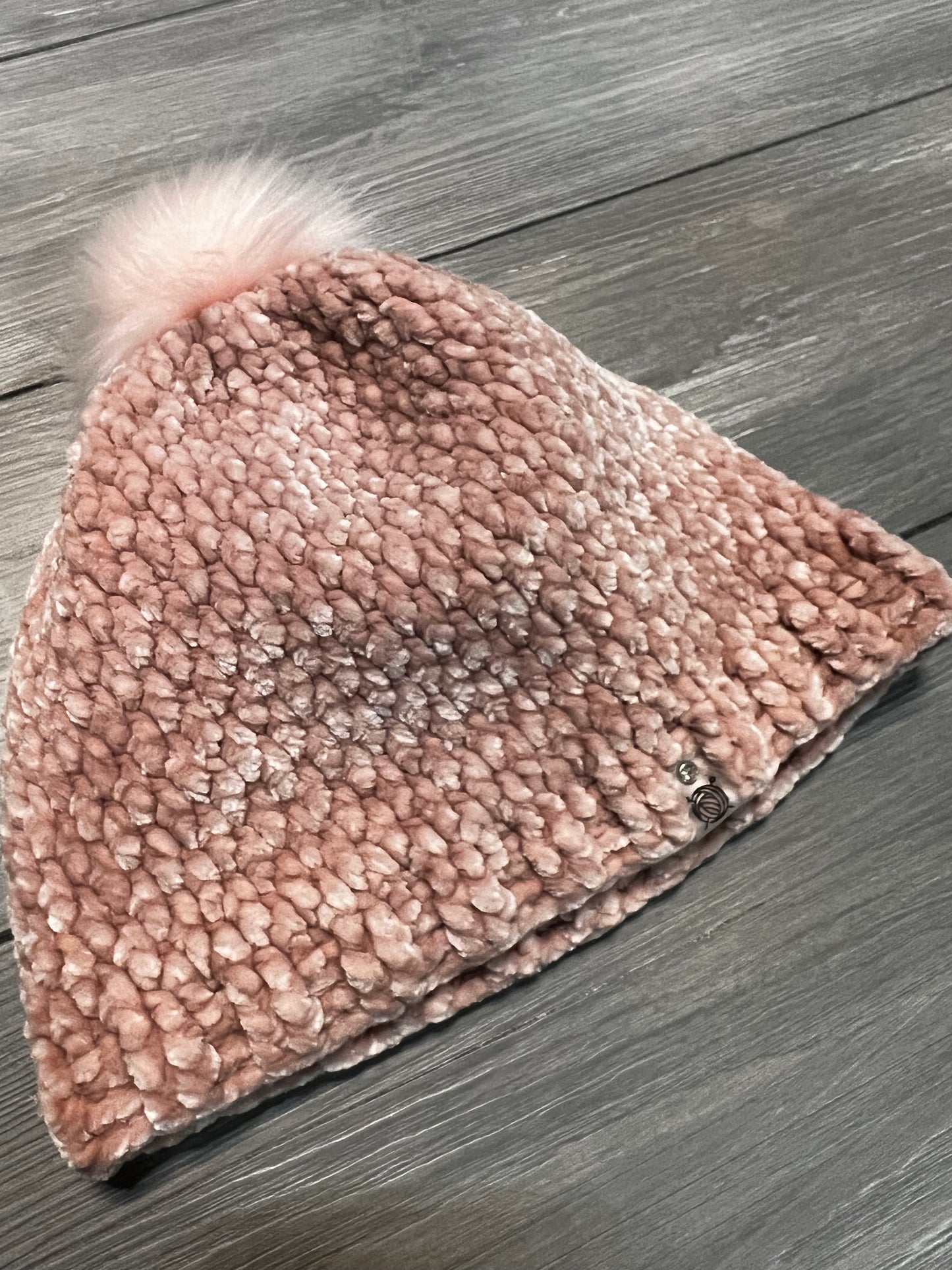 Pink Velvet Beanie