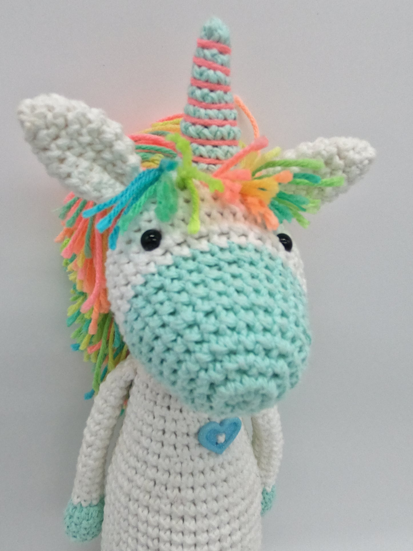 Neon Unicorn Stuffed Animal